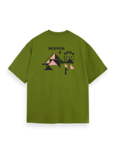 SCOTCH AND SODA Loose-Fit Front and Back Artwork T-Shirt - Gravity NYC